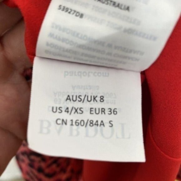 Bardot Lexi Red Leopard Midi Dress - Picture 6 of 6